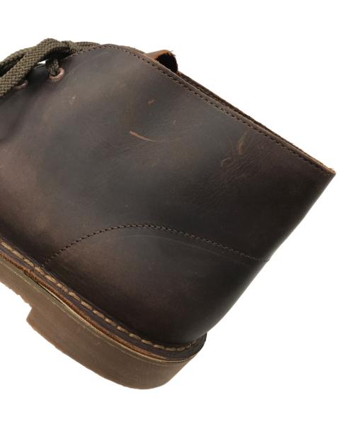 CLARKS（クラークス）CLARKS (クラークス) bushacreレザーチャッカーブーツ ブラウン サイズ:42の古着・服飾アイテム