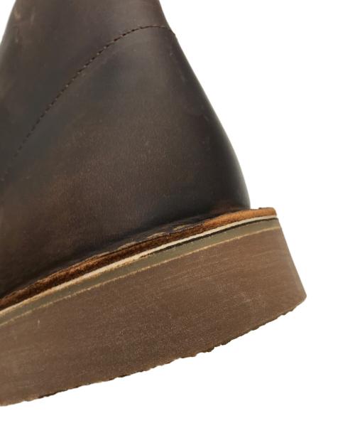 CLARKS（クラークス）CLARKS (クラークス) bushacreレザーチャッカーブーツ ブラウン サイズ:42の古着・服飾アイテム