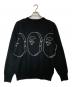 A BATHING APE (ア ベイシング エイプ) HEADS WIDE KNIT ブラック サイズ:XL：7000円