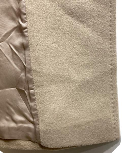 23区（ニジュウサンク）23区 (ニジュウサンク) ウールアンゴラビーバーフーデッドコート アイボリー サイズ:50の古着・服飾アイテム