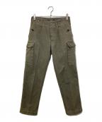 ドイツ軍ドイツグン）の古着「モールスキンカーゴパンツ」｜カーキ