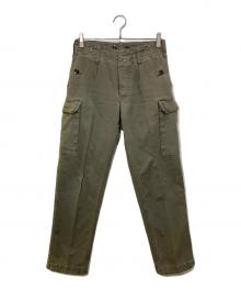 ドイツ軍（ドイツグン）の古着「モールスキンカーゴパンツ」｜カーキ