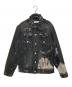 LEGENDA（レジェンダ）の古着「クラッシュドデニムジャケット」｜ブラック