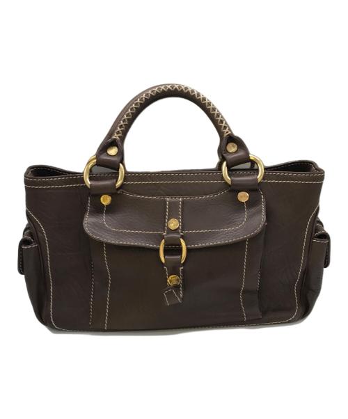 CELINE（セリーヌ）CELINE (セリーヌ) レザーブギーバッグ ブラウンの古着・服飾アイテム