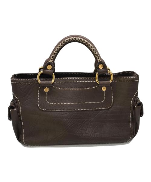 CELINE（セリーヌ）CELINE (セリーヌ) レザーブギーバッグ ブラウンの古着・服飾アイテム