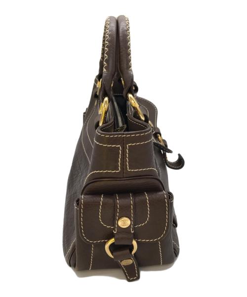 CELINE（セリーヌ）CELINE (セリーヌ) レザーブギーバッグ ブラウンの古着・服飾アイテム