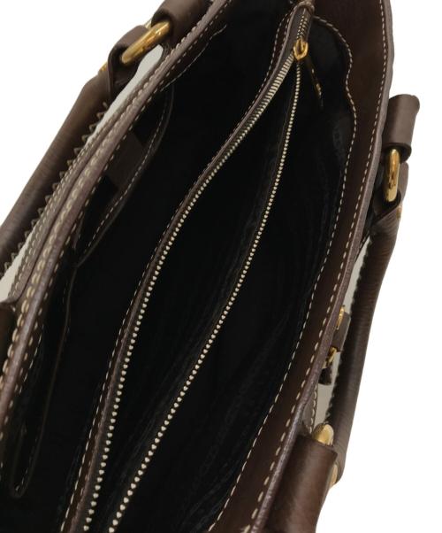 CELINE（セリーヌ）CELINE (セリーヌ) レザーブギーバッグ ブラウンの古着・服飾アイテム