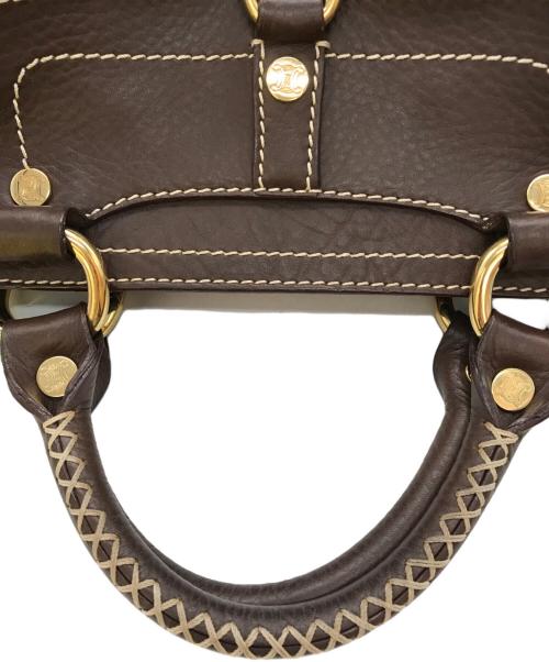 CELINE（セリーヌ）CELINE (セリーヌ) レザーブギーバッグ ブラウンの古着・服飾アイテム