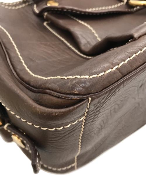 CELINE（セリーヌ）CELINE (セリーヌ) レザーブギーバッグ ブラウンの古着・服飾アイテム