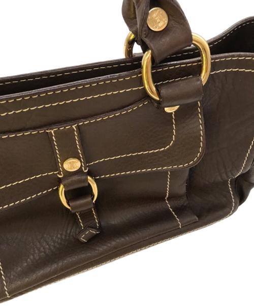 CELINE（セリーヌ）CELINE (セリーヌ) レザーブギーバッグ ブラウンの古着・服飾アイテム