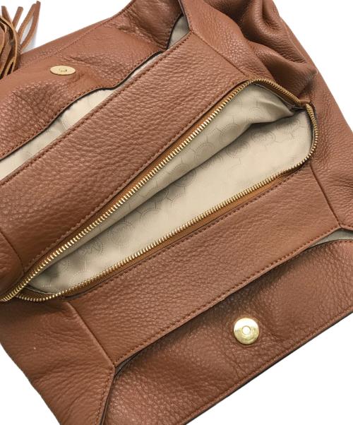 MICHAEL KORS（マイケル・コース）MICHAEL KORS (マイケルコース) レザートートバッグ/30S4GMDE7L ブラウンの古着・服飾アイテム