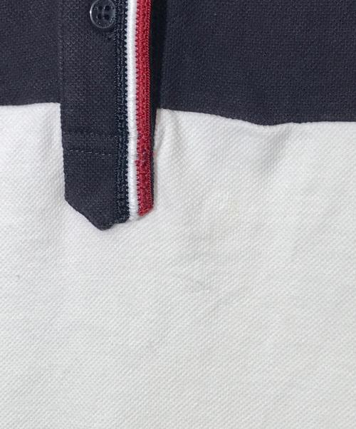 MONCLER（モンクレール）MONCLER (モンクレール) ポロシャツワンピース/E116548570505 ホワイト×ネイビー サイズ:130の古着・服飾アイテム