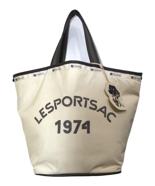 LeSportsac（レスポートサック）LeSportsac (レスポートサック) Naoko Okusa (ナオコ オオクサ) マルシェトートバッグ ホワイトの古着・服飾アイテム