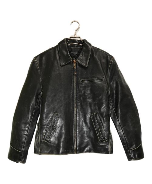 HARLEY-DAVIDSON（ハーレーダビッドソン）HARLEY-DAVIDSON (ハーレーダビッドソン) シングルライダースジャケット ブラック サイズ:36の古着・服飾アイテム
