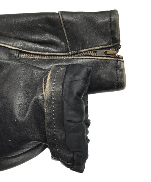 HARLEY-DAVIDSON（ハーレーダビッドソン）HARLEY-DAVIDSON (ハーレーダビッドソン) シングルライダースジャケット ブラック サイズ:36の古着・服飾アイテム