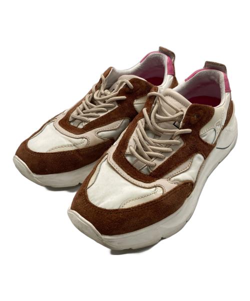 D.A.T.E.（デイト）D.A.T.E. (デイト) FUGAローカットスニーカー ブラウン サイズ:25.5cmの古着・服飾アイテム