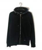 DIESELディーゼル）の古着「フードデニムジップパーカー」｜ブラック