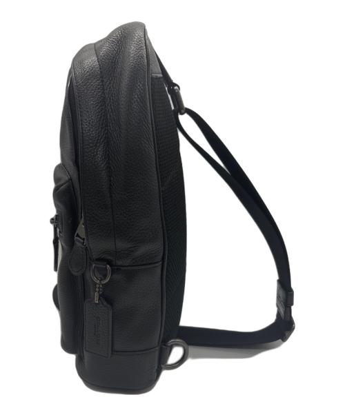 COACH（コーチ）COACH (コーチ) レザーボディーバッグ ブラックの古着・服飾アイテム