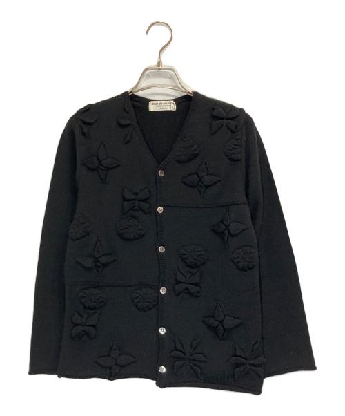 ROBE DE CHAMBRE COMME DES GARCONS（ローブドシャンブル コムデギャルソン）ROBE DE CHAMBRE COMME DES GARCONS (ローブドシャンブル コムデギャルソン) リボンデザインカーディガン ブラック サイズ:-の古着・服飾アイテム