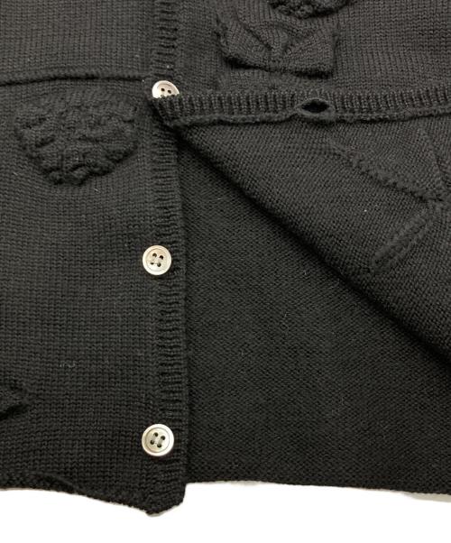 ROBE DE CHAMBRE COMME DES GARCONS（ローブドシャンブル コムデギャルソン）ROBE DE CHAMBRE COMME DES GARCONS (ローブドシャンブル コムデギャルソン) リボンデザインカーディガン ブラック サイズ:-の古着・服飾アイテム