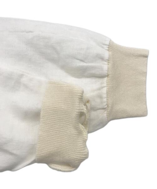 BEARDSLEY（ビアズリー）BEARDSLEY (ビアズリー) Vネックリネンブラウス ホワイト サイズ:Fの古着・服飾アイテム