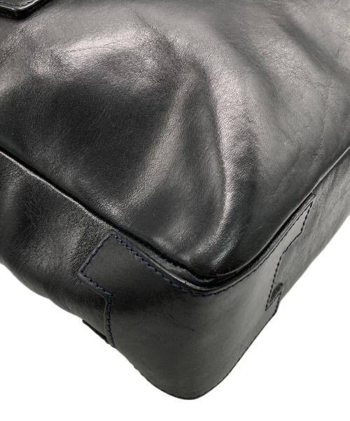 HIROFU（ヒロフ）HIROFU (ヒロフ) レザートートバッグ ブラックの古着・服飾アイテム