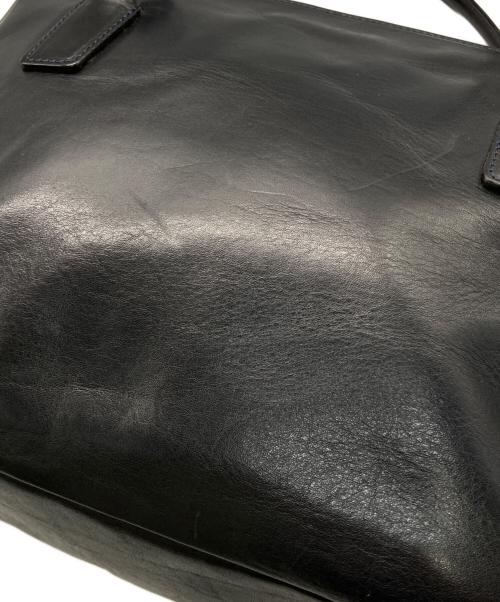 HIROFU（ヒロフ）HIROFU (ヒロフ) レザートートバッグ ブラックの古着・服飾アイテム