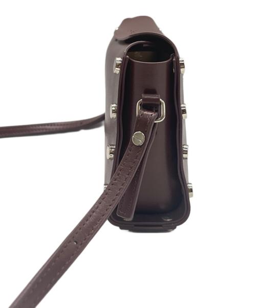 YAHKI（ヤーキ）YAHKI (ヤーキ) スタッズミニショルダーバッグ ブラウンの古着・服飾アイテム