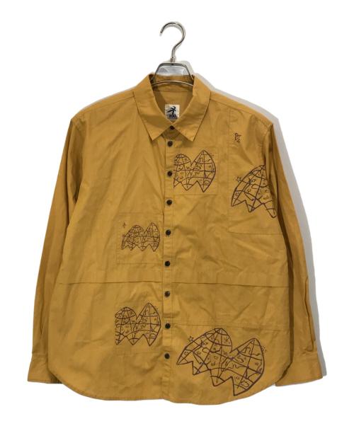 HAI SPORTING GEAR（ハイスポーツギア）HAI SPORTING GEAR (ハイスポーツギア) MAP PRINT SHIRTS イエロー サイズ:Mの古着・服飾アイテム