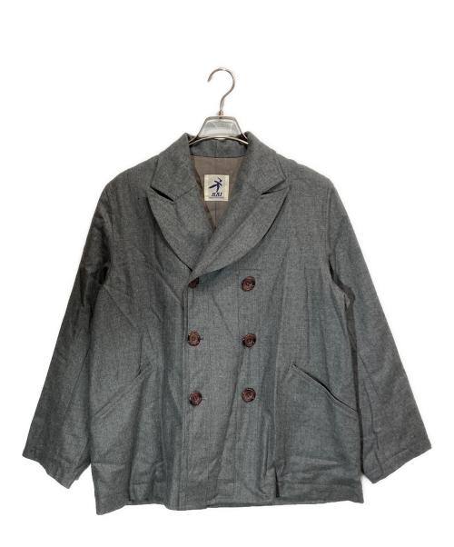 HAI SPORTING GEAR（ハイスポーツギア）HAI SPORTING GEAR (ハイスポーツギア) ピークドラペルダブルジャケット グレー サイズ:Mの古着・服飾アイテム