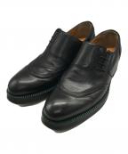 a.testoniアテストーニ）の古着「レザーシューズ」｜ブラック