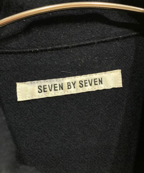 seven by seven（セブンバイセブン）SEVEN BY SEVEN (セブンバイセブン) ウールワークャツジャケット ネイビー サイズ:Lの古着・服飾アイテム