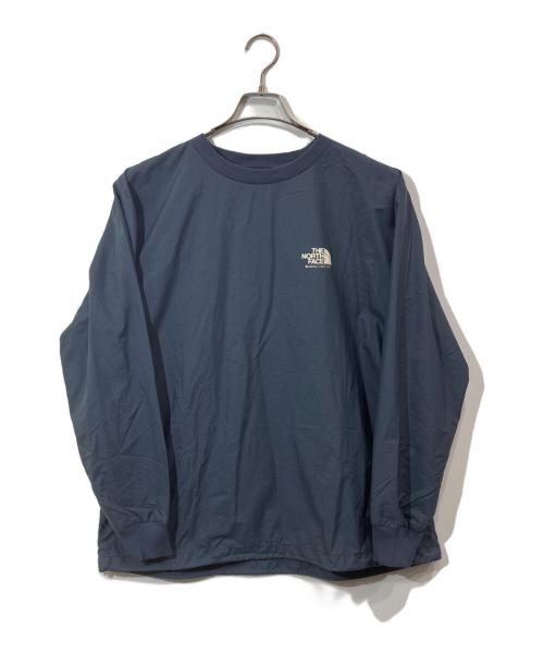 THE NORTHFACE PURPLELABEL（ザ・ノースフェイス パープルレーベル）THE NORTHFACE PURPLELABEL (ザ・ノースフェイス パープルレーベル) L/S Graphic Woven Tee ブルー サイズ:Mの古着・服飾アイテム