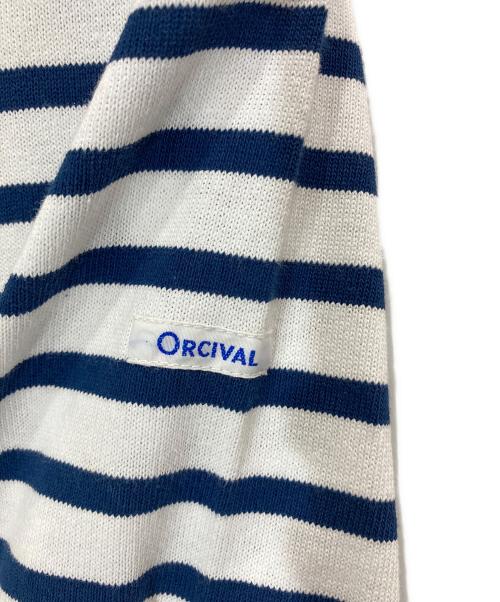 ORCIVAL（オーシバル）ORCIVAL (オーシバル) バスクシャツ ホワイト×ネイビー サイズ:1の古着・服飾アイテム