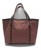 GUCCIグッチ）の古着「GGスプリーム トートバッグ」｜ピンク