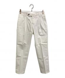 PT TORINO（ピーティートリノ）の古着「EVO EIT センタープレスパンツ/COFT11ZBCL NK03」｜ホワイト