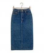 RALPH LAUREN COUNTRYラルフローレンカントリー）の古着「デニムスカート」｜ブルー