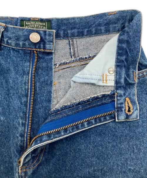 RALPH LAUREN COUNTRY（ラルフローレンカントリー）RALPH LAUREN COUNTRY (ラルフローレンカントリー) デニムスカート ブルー サイズ:9の古着・服飾アイテム