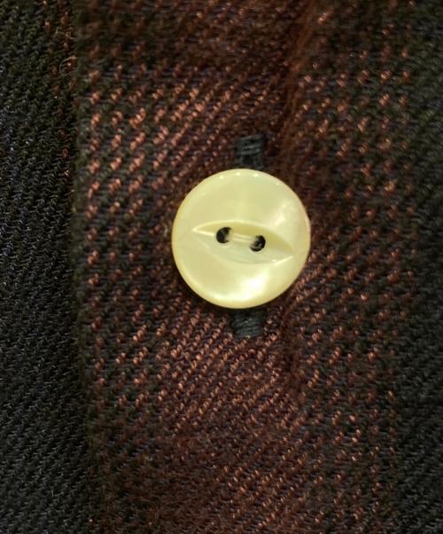 Needles（ニードルズ）Needles (ニードルズ) Classic Shirt ネイビー×レッド サイズ:Lの古着・服飾アイテム