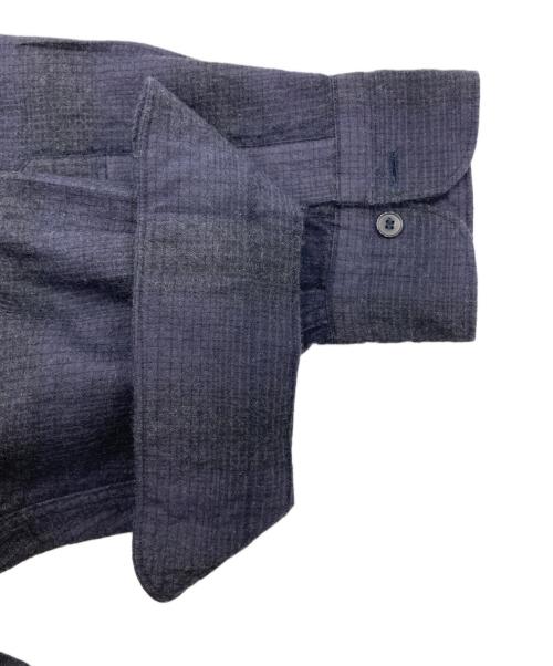 COMOLI（コモリ）COMOLI (コモリ) ウールシルク ワークシャツ ネイビー サイズ:3の古着・服飾アイテム