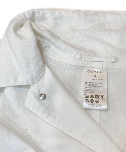 COMOLI（コモリ）COMOLI (コモリ) ホワイト1938ジャケット/X01-01013 ホワイト サイズ:3の古着・服飾アイテム