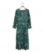 TRUNO by NOISE MAKERトルノバイノイズメーカー）の古着「花柄ワンピース」｜グリーン