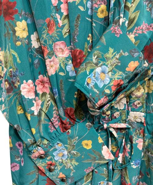 TRUNO by NOISE MAKER（トルノバイノイズメーカー）TRUNO by NOISE MAKER (トルノバイノイズメーカー) 花柄ワンピース グリーン サイズ:Fの古着・服飾アイテム