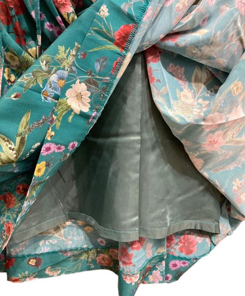 TRUNO by NOISE MAKER（トルノバイノイズメーカー）TRUNO by NOISE MAKER (トルノバイノイズメーカー) 花柄ワンピース グリーン サイズ:Fの古着・服飾アイテム
