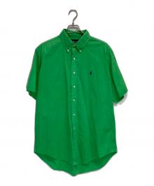 RALPH LAUREN（ラルフローレン）の古着「S/Sボタンダウンシャツ」｜グリーン