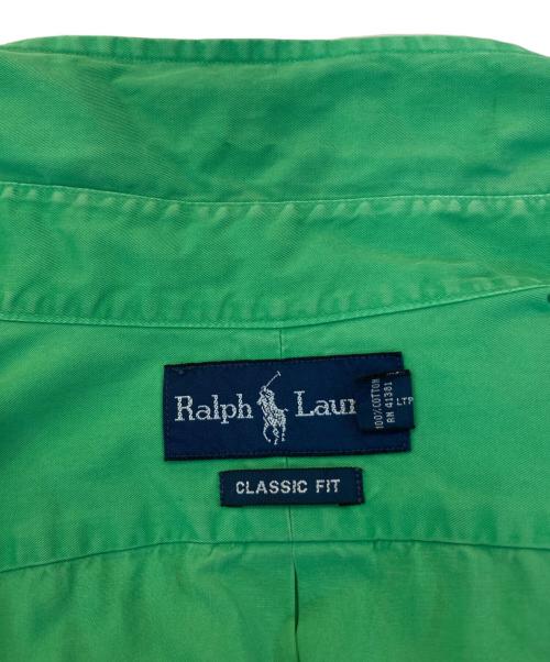 RALPH LAUREN（ラルフローレン）RALPH LAUREN (ラルフローレン) S/Sボタンダウンシャツ グリーン サイズ:Lの古着・服飾アイテム
