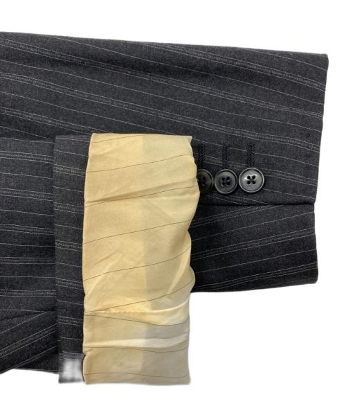 DOLCE & GABBANA（ドルチェ＆ガッバーナ）DOLCE & GABBANA (ドルチェ＆ガッバーナ) ストライプセットアップスーツ グレー サイズ:52の古着・服飾アイテム