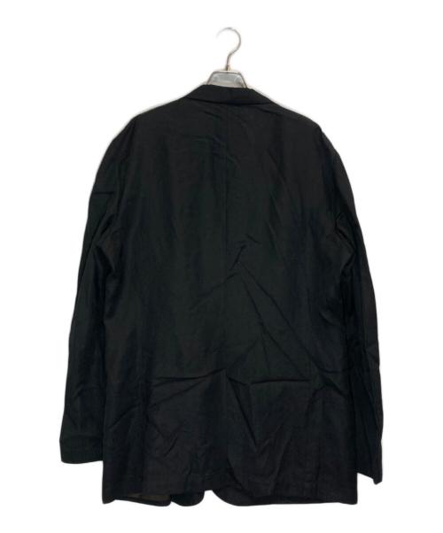 EMPORIO ARMANI（エンポリオアルマーニ）EMPORIO ARMANI (エンポリオアルマーニ) ビズコースリネンストライプセットアップスーツ ブラック サイズ:-の古着・服飾アイテム