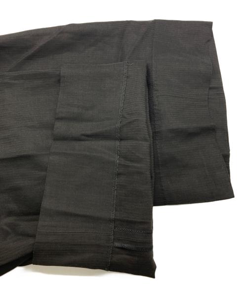 EMPORIO ARMANI（エンポリオアルマーニ）EMPORIO ARMANI (エンポリオアルマーニ) ビズコースリネンストライプセットアップスーツ ブラック サイズ:-の古着・服飾アイテム