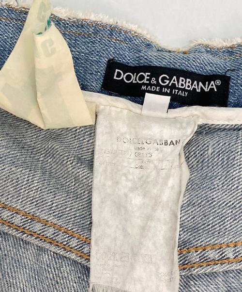 DOLCE & GABBANA（ドルチェ＆ガッバーナ）DOLCE & GABBANA (ドルチェ＆ガッバーナ) ダメージデニムパンツ ブルー サイズ:52の古着・服飾アイテム